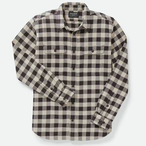 Filson The Vintage Flannel Long Sleeve Workshirt Brown Tan